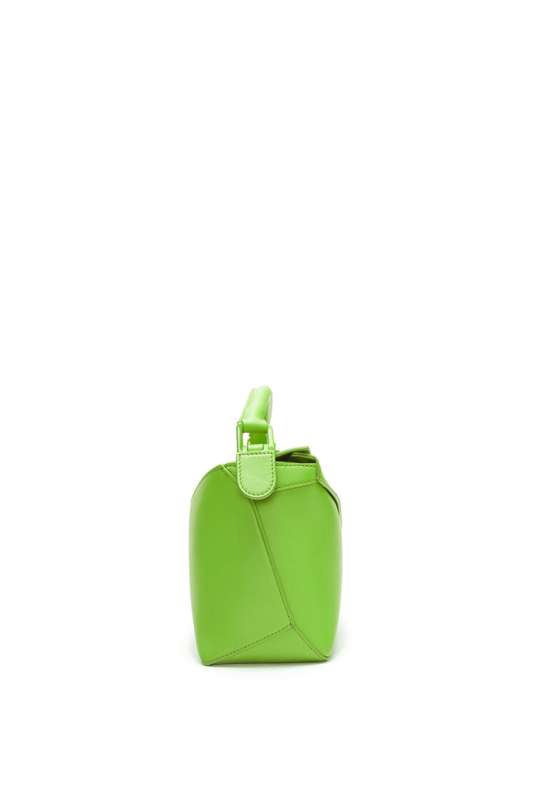 LOEWE Small Puzzle Edge bag in satin calfskin Pea Green Glaze