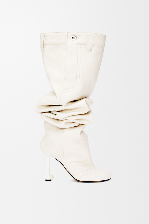 LOEWE Toy over the knee boot in nappa lambskin Anthurium White plp_rd