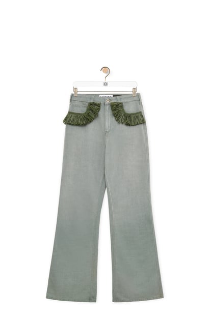 LOEWE Bootleg jeans in denim Khaki Green plp_rd