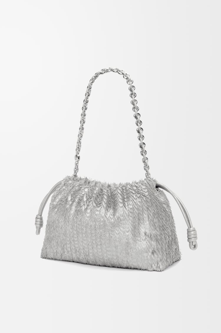 LOEWE Flamenco Purse in nappa calfskin Silver
