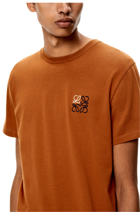 LOEWE Camiseta en algodón con anagrama Rojo Oxido