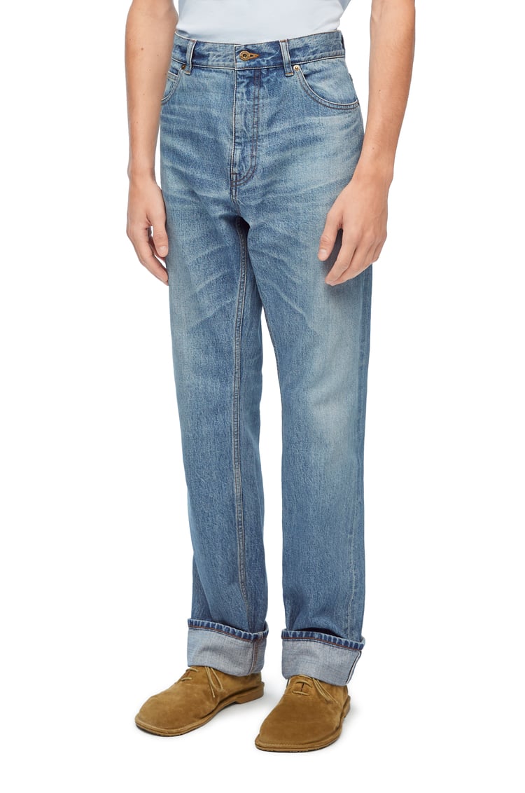 LOEWE Straight leg jeans in denim Vintage Blue