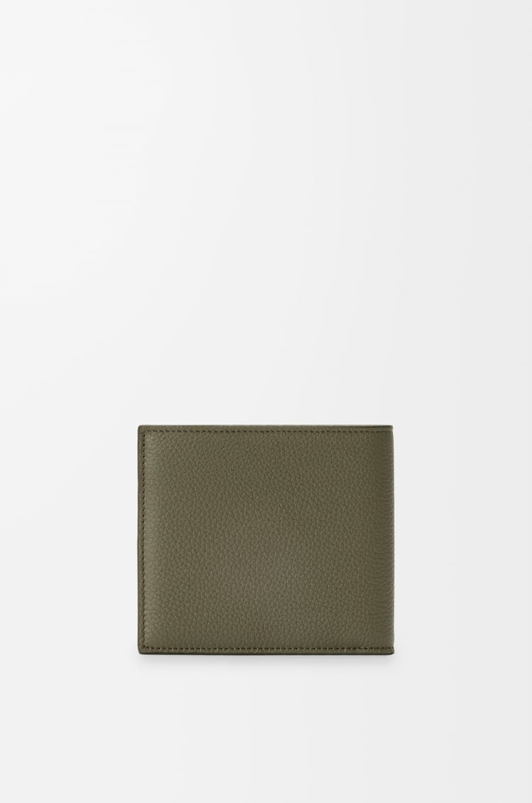 LOEWE Bifold wallet in soft grained calfskin Khaki Green