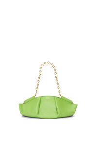 LOEWE Small Paseo bag in shiny nappa calfskin with chain Apple Green