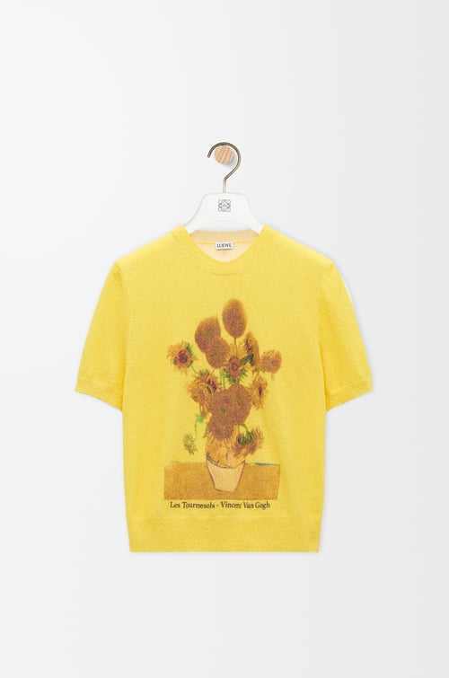 LOEWE 棉質混紡短袖套頭衫 黃色 plp_rd