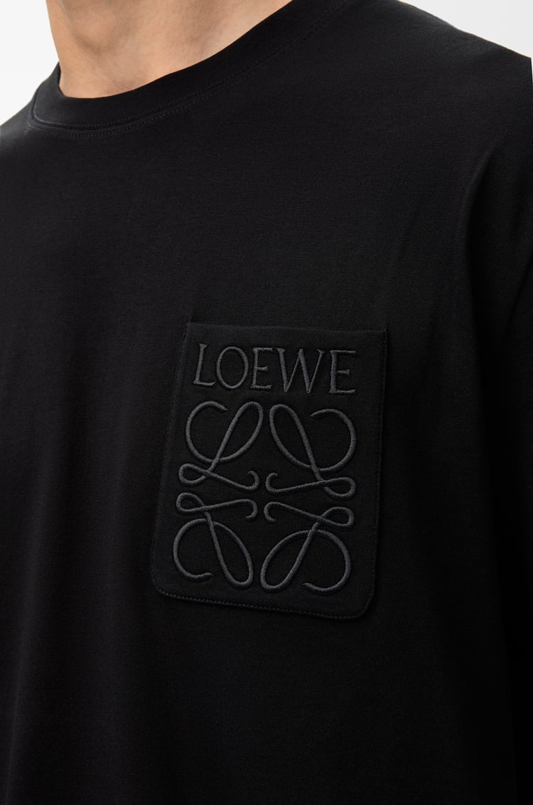 LOEWE Camiseta de corte holgado en algodón Negro