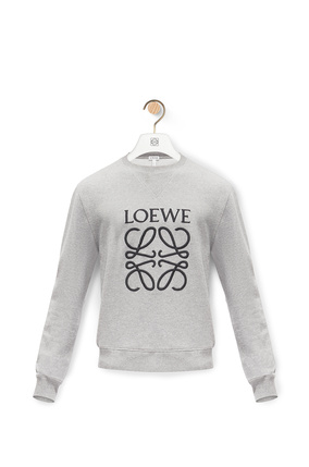 LOEWE Anagram embroidered sweatshirt in cotton Grey plp_rd