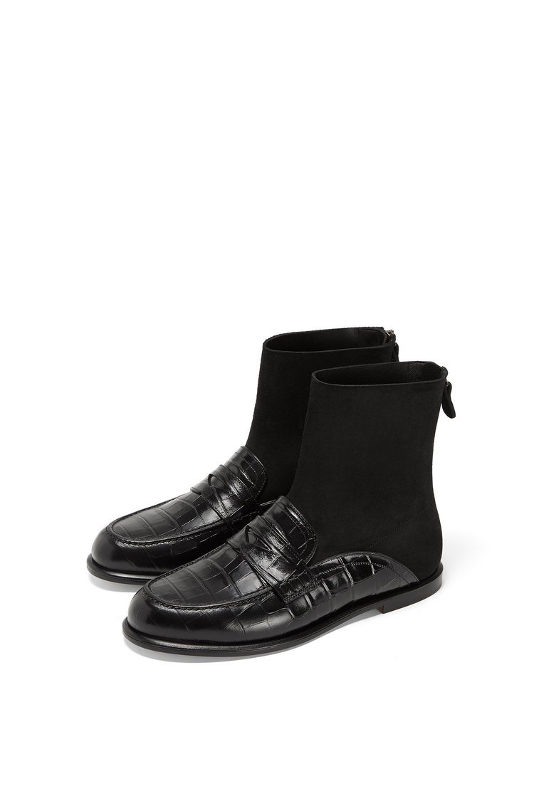 LOEWE SOCK BOOT LOAFER Black