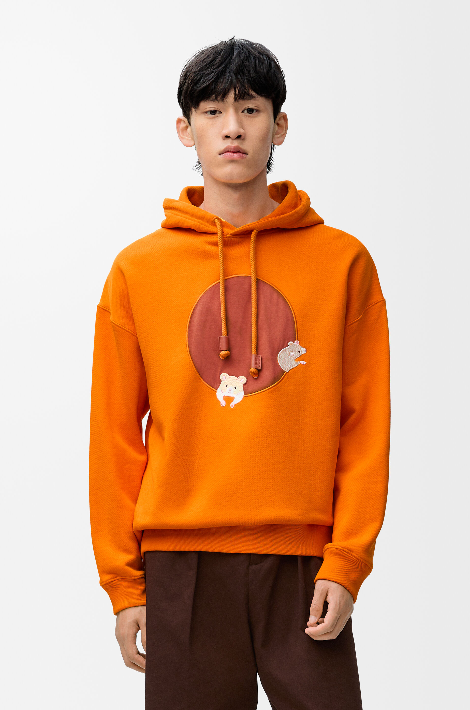 リラックスフィット フーディー(コットン) オレンジ - LOEWE リラックスフィット フーディー(コットン) オレンジ - LOEWE