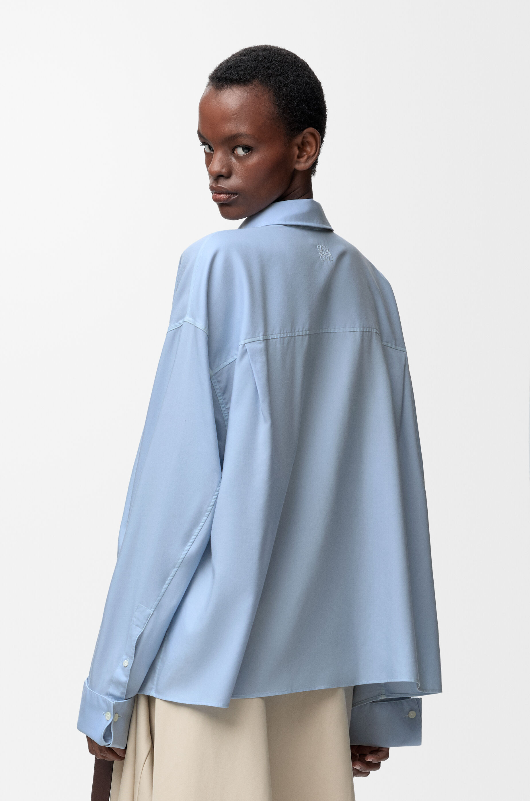 シャツ（ウール&シルク） ブルー - LOEWE