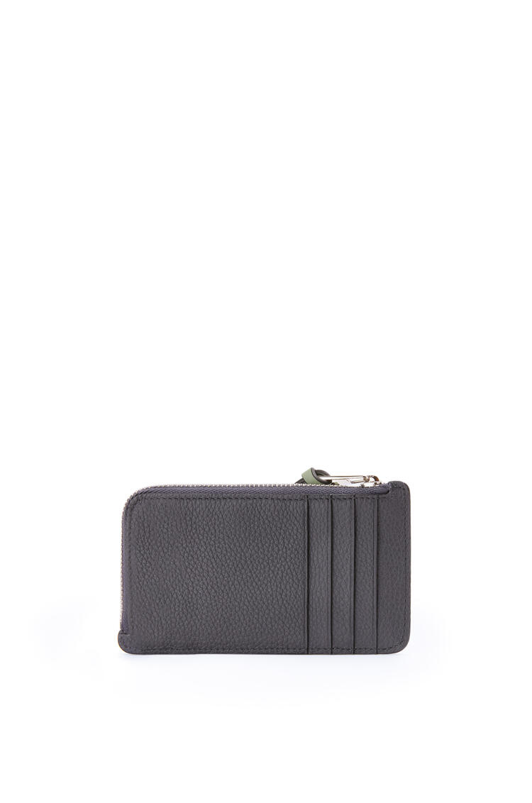 LOEWE Coin cardholder in soft grained calfskin Anthracite/Ghost