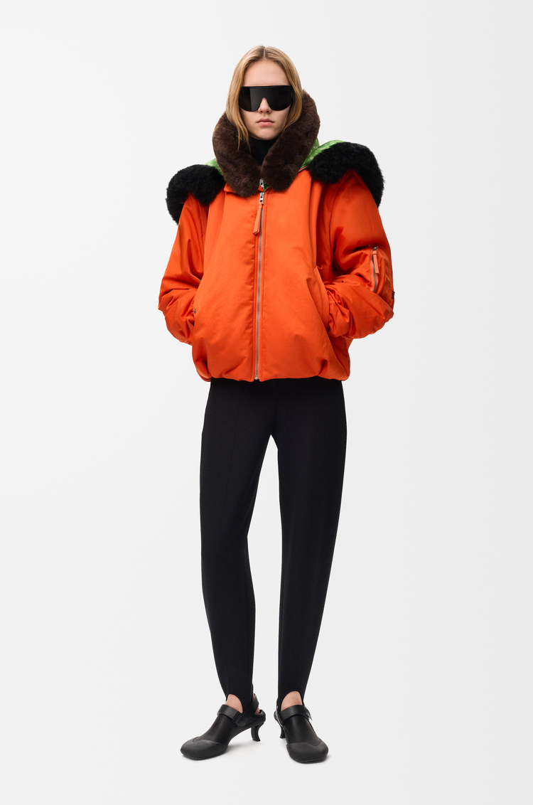 LOEWE Chaqueta bomber en tejido técnico Naranja