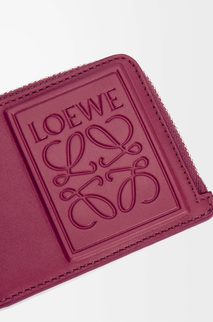 LOEWE Coin cardholder in satin calfskin Crimson