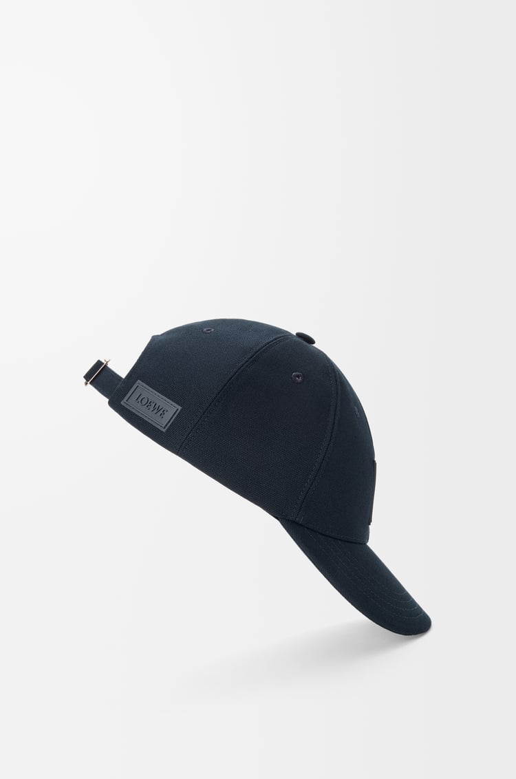 LOEWE Patch cap in canvas Deep Navy