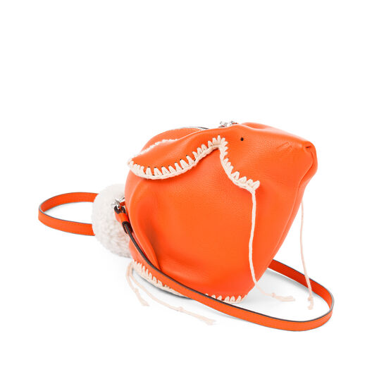 LOEWE Bunny Macrame Mini Bag Orange/White LOEWE Bunny Macrame Mini Bag Orange/White all