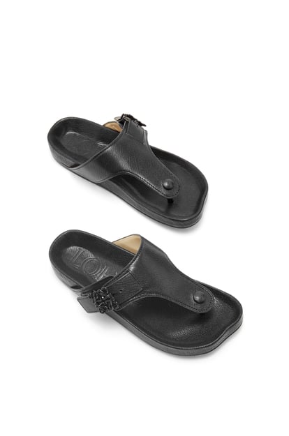 LOEWE Anagram ease sandal in kidskin Black plp_rd