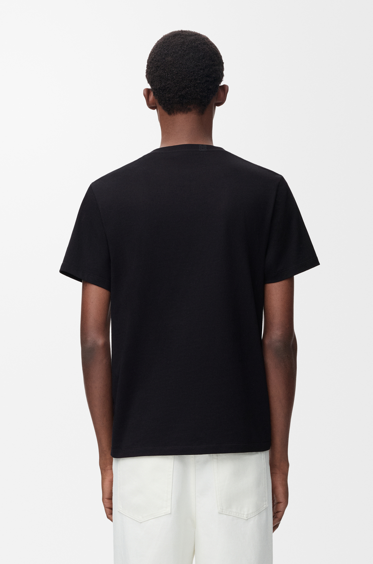 LOEWE Camiseta de corte regular en algodón Negro