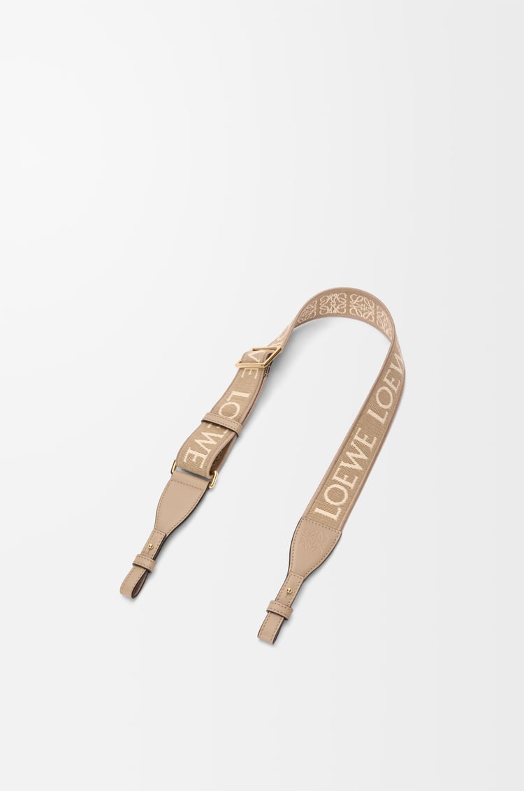 LOEWE アナグラム ループ ストラップ（ジャカード&カーフ） サンド