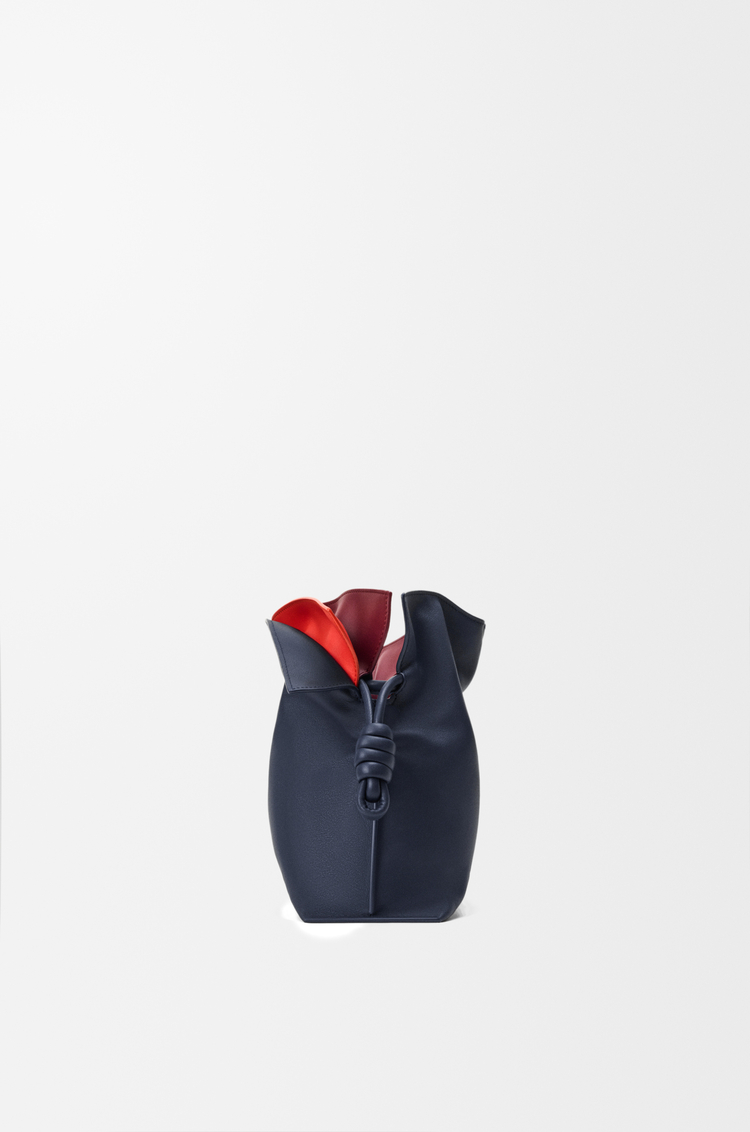 LOEWE Medium layered Flamenco clutch in nappa calfskin Multicolor  Deep Navy