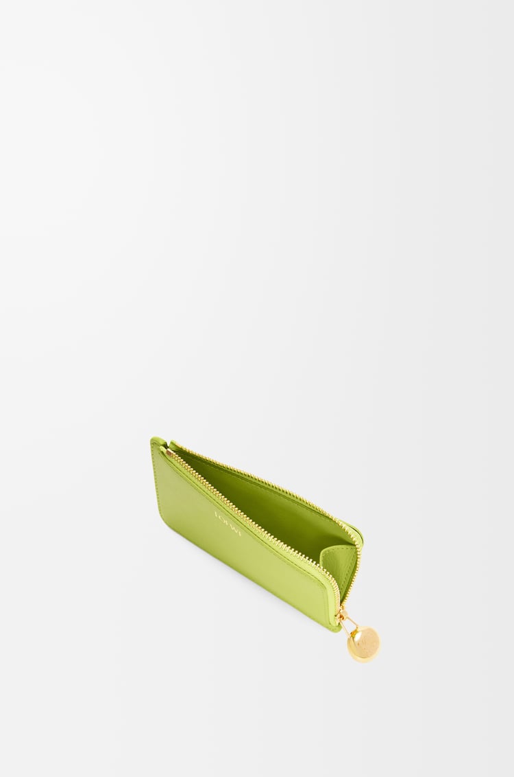 LOEWE ぺブル コインカードホルダー（シャイニーナパカーフ） メドウグリーン