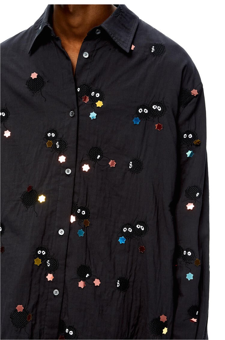 LOEWE Camisa Susuwatari en algodón Negro/Multicolor pdp_rd