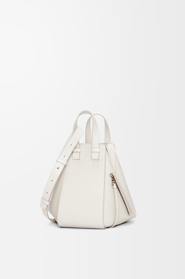 LOEWE Small Hammock bag in soft grained calfskin Soft White