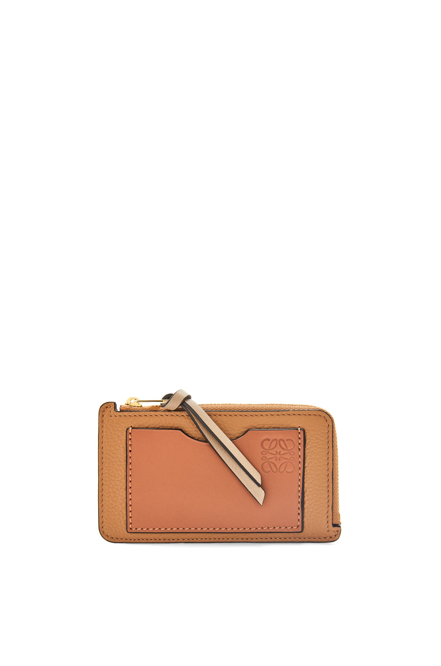Coin cardholder in soft grained calfskin Rosemary Tan LOEWE