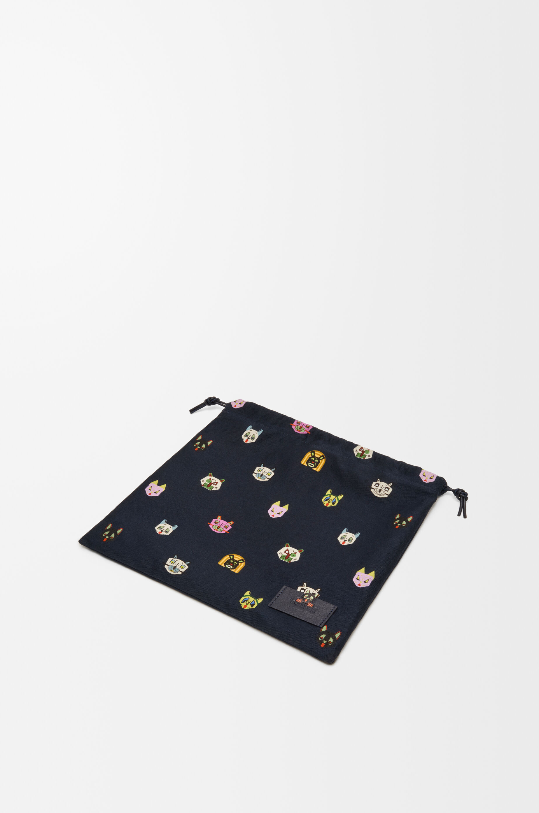 LOEWE ロエベ　キャッツ　ドローストリングポーチ　スモール キャッツ ドローストリングポーチ スモール（キャンバス） ブルー