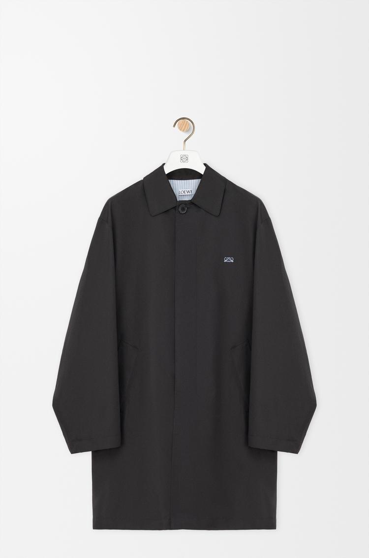LOEWE Trench en soie technique Noir