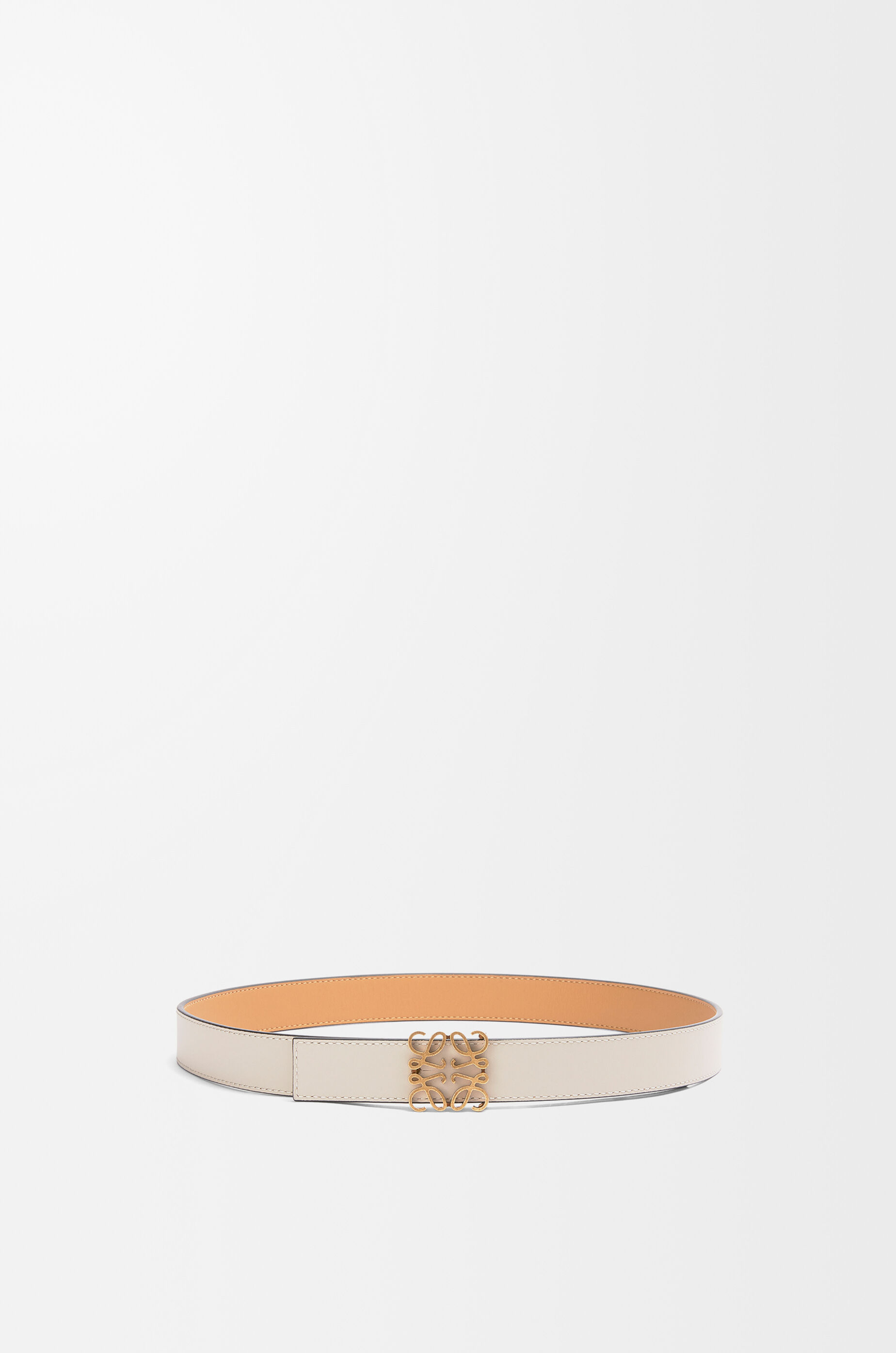 リバーシブル アナグラム ベルト（スムースカーフ） ベージュ - LOEWE
