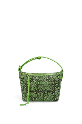 LOEWE Small Cubi bag in Anagram jacquard and calfskin Green/Apple Green plp_rd