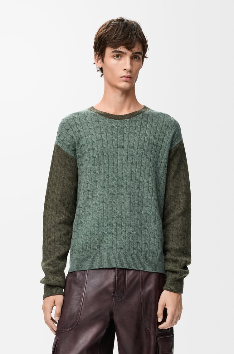 LOEWE セーター（カシミヤ） Light Green/Khaki Green