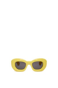 LOEWE Inflated butterfly sunglasses in nylon Lemon