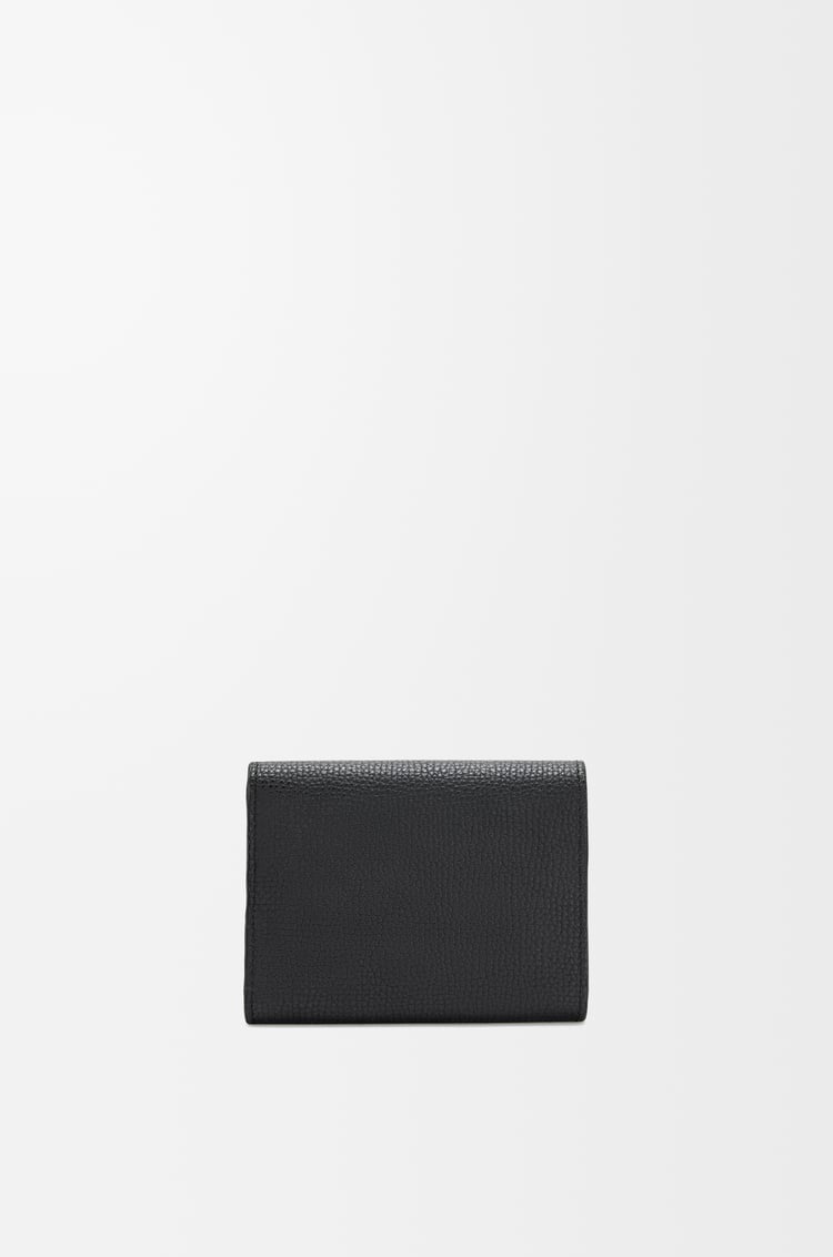 LOEWE アナグラム トライフォールド ウォレット（ペブルグレインカーフ） ブラック