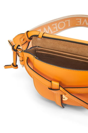 LOEWE Mini Gate Dual bag in soft calfskin and jacquard Mandarin plp_rd