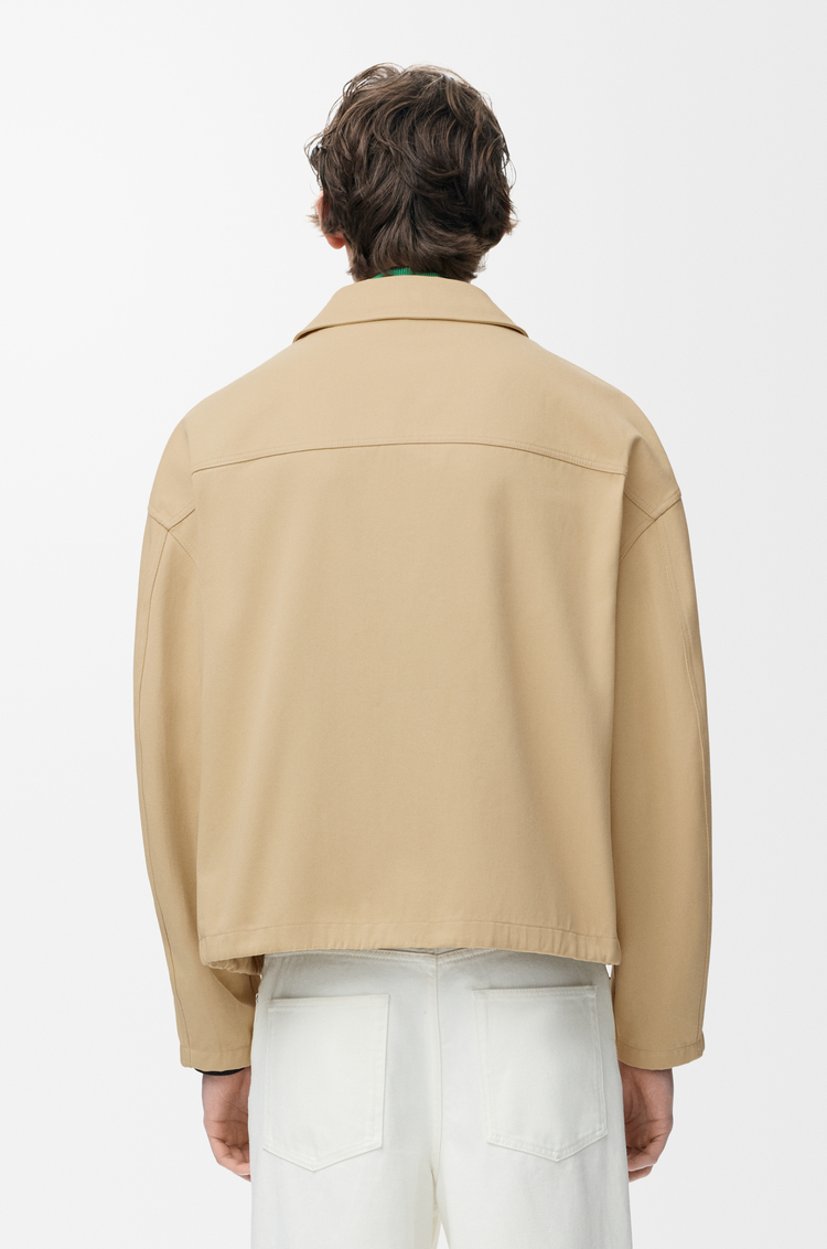 LOEWE Zip-up jacket in cotton Beige