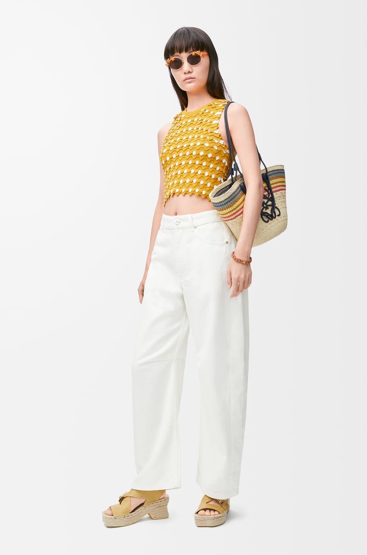LOEWE Top in viscose and cotton Yellow