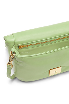 LOEWE Mini Puffer Goya bag in shiny nappa Light Pale Green