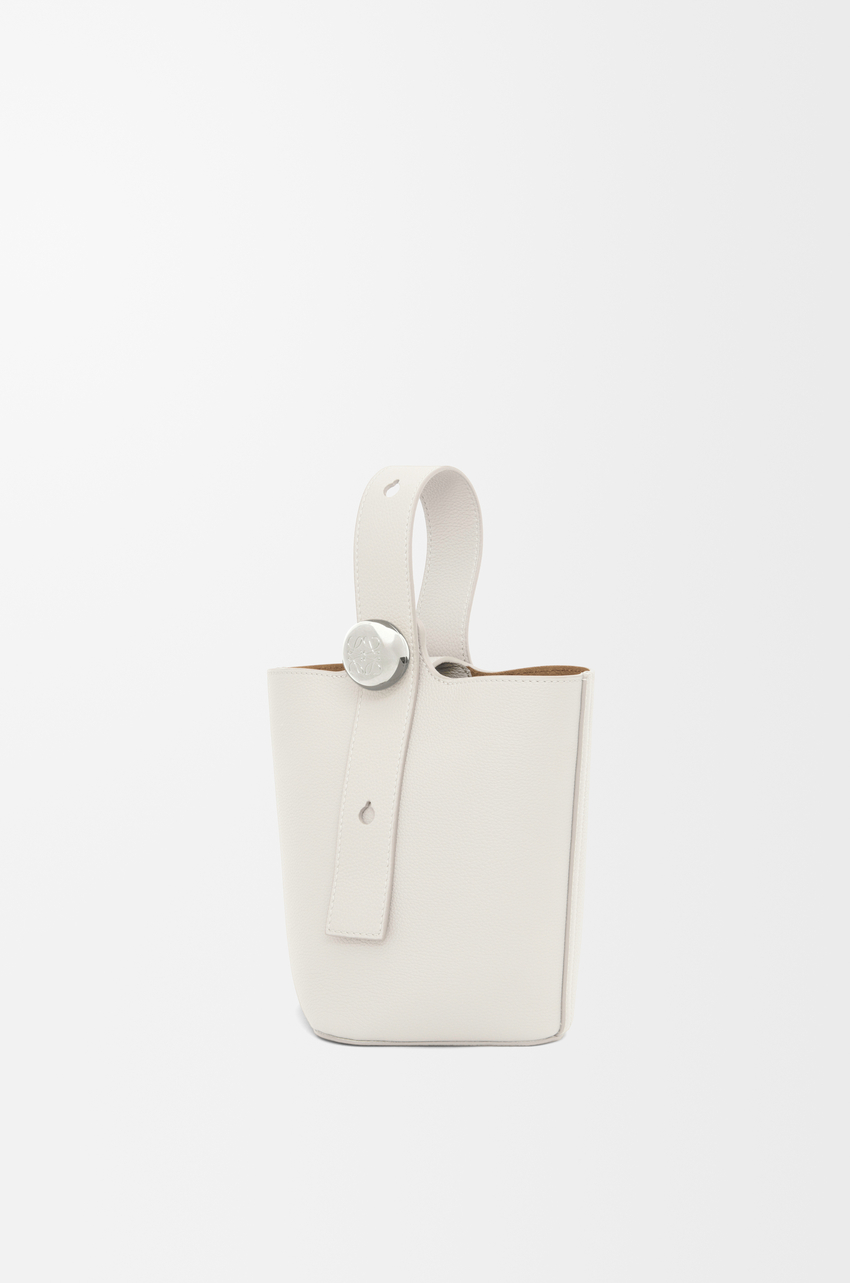 Mini Pebble Bucket bag in soft grained calfskin