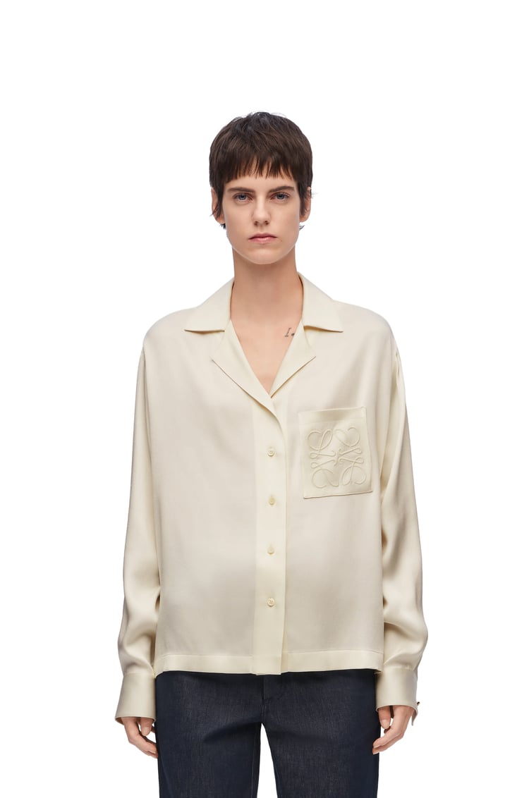 LOEWE Pyjama blouse in silk Ivory
