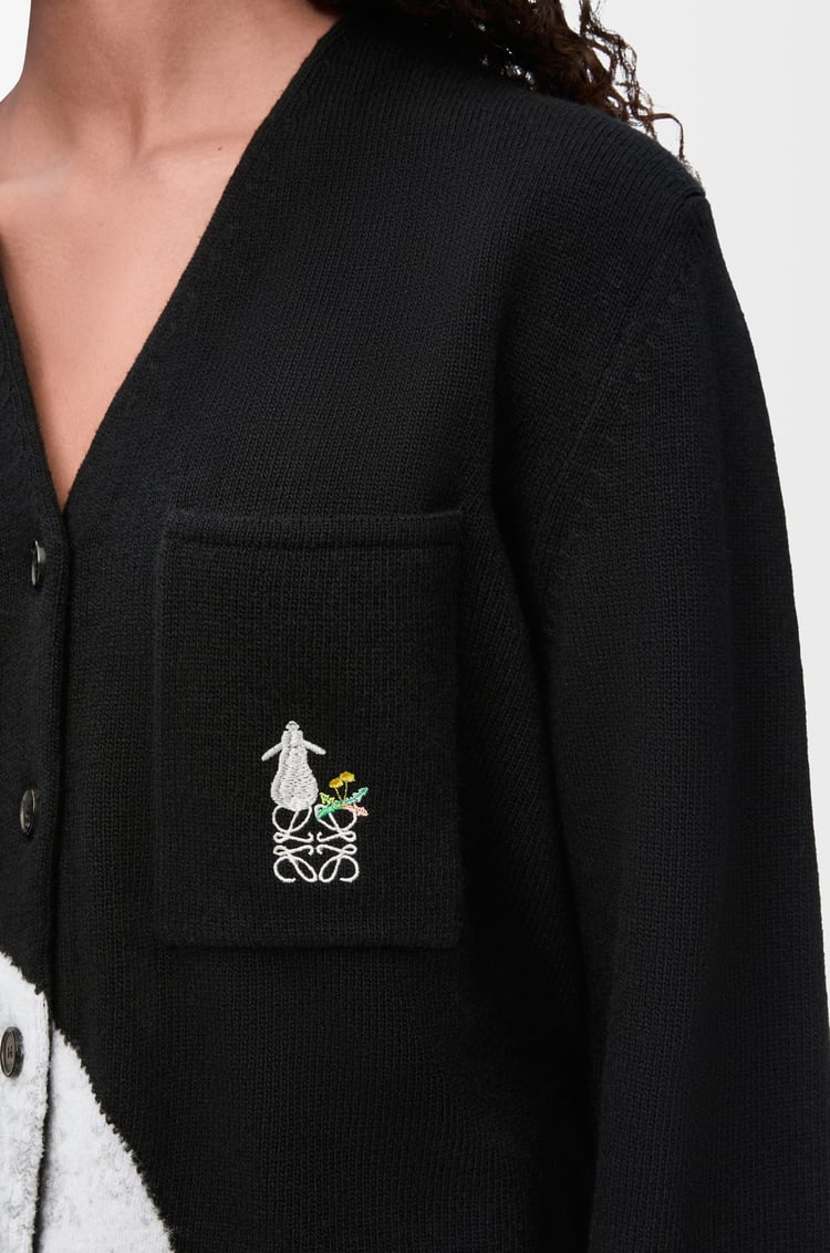 LOEWE Cárdigan en lana Negro