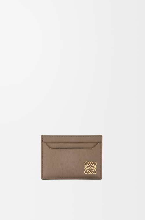 LOEWE Portacarte Anagram semplice in pelle di vitello martellata Grigio Talpa