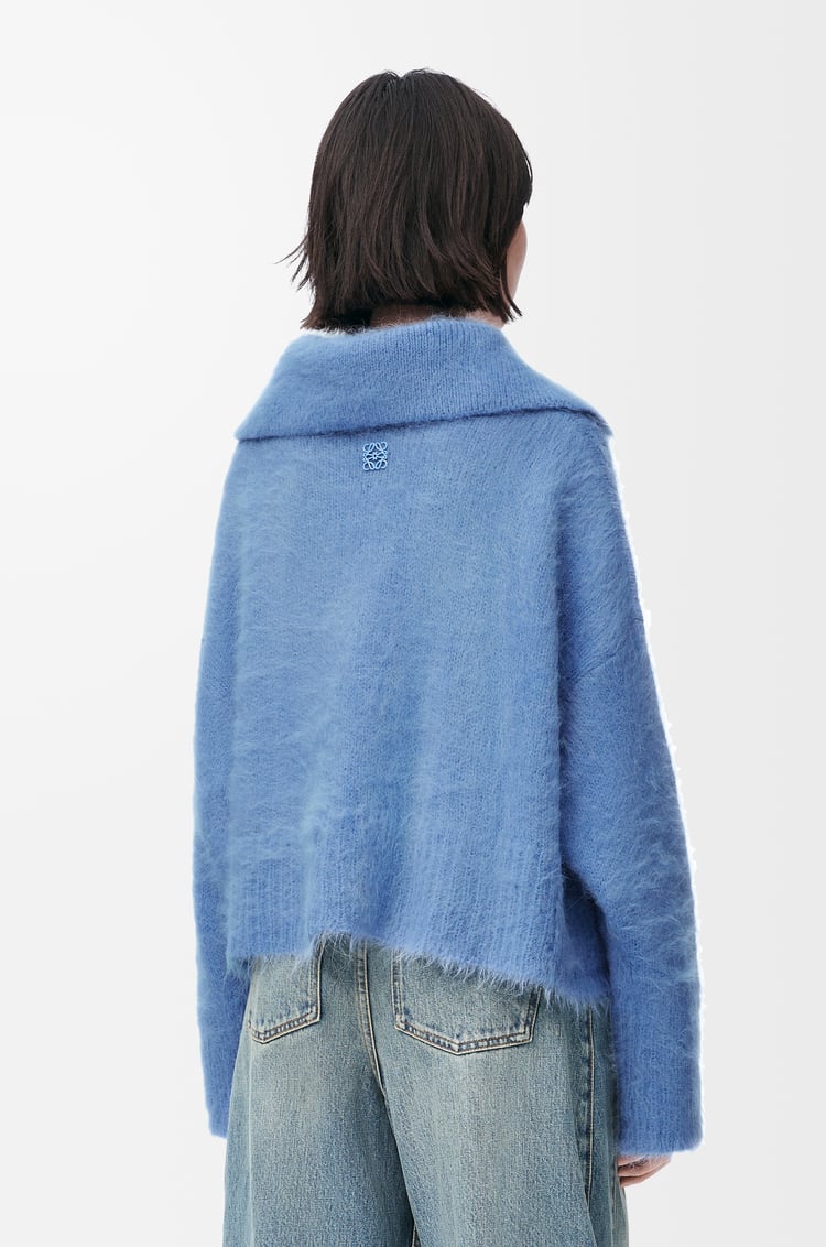 LOEWE ポロ セーター（アルパカ&ウールブレンド） ライトブルー