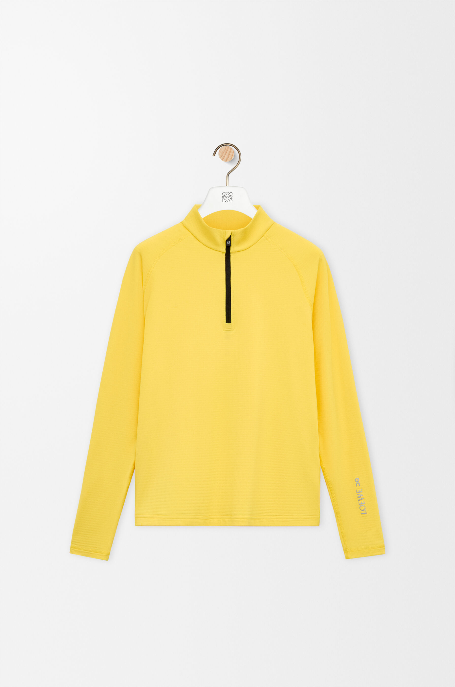Mock neck top in technical knit Yellow - LOEWE International