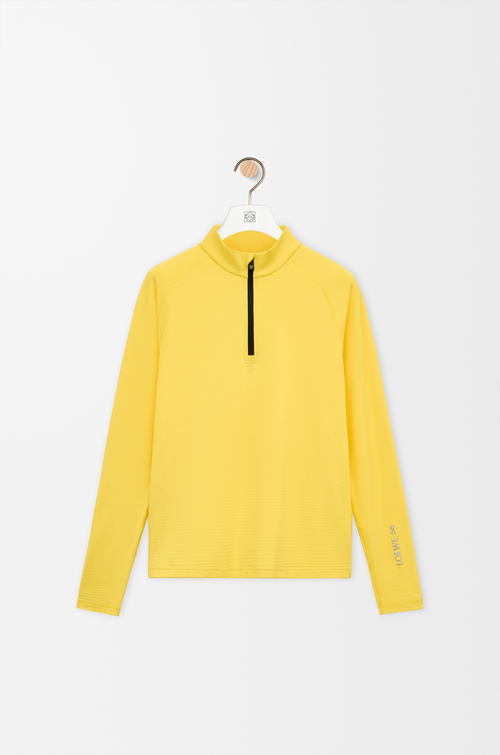 LOEWE Mock neck top in technical knit Yellow