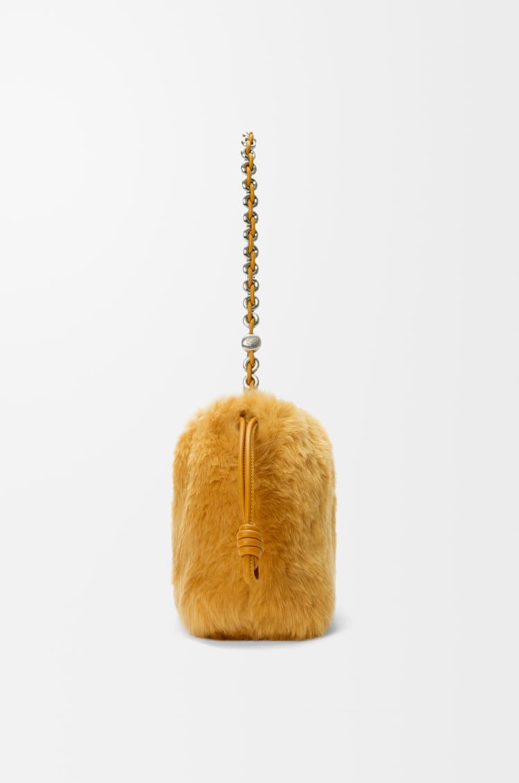 LOEWE Bolso Flamenco purse mediano en lana de oveja Amarillo
