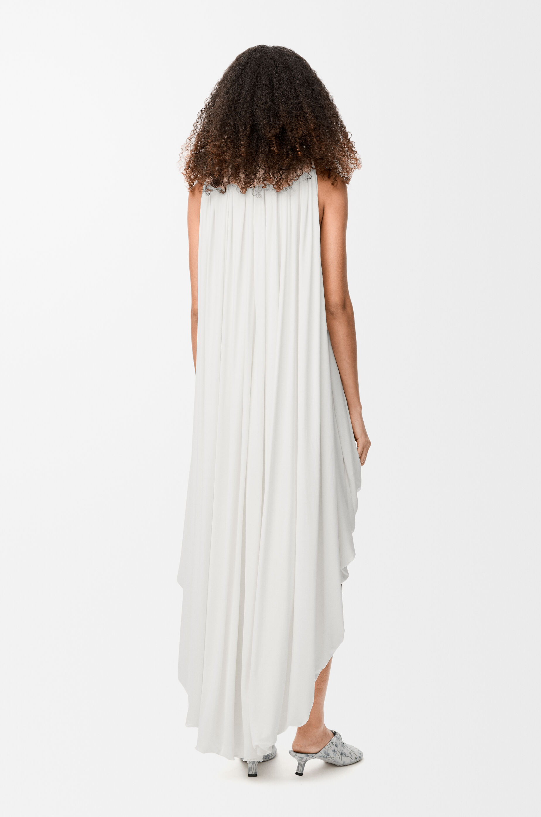 ワンピース Loewe draped dress Draped dress in silk Black - LOEWE