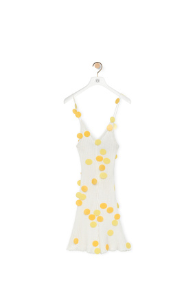 LOEWE スパンコール ミニ ドレス（レーヨン） ホワイト