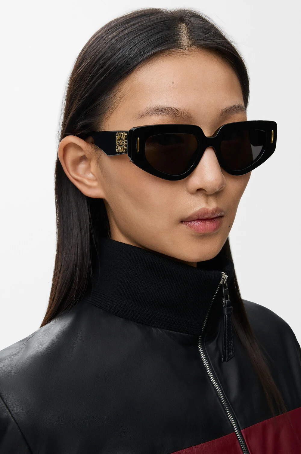Small Butterfly Screen sunglasses Black - LOEWE USA Official  display picture 3