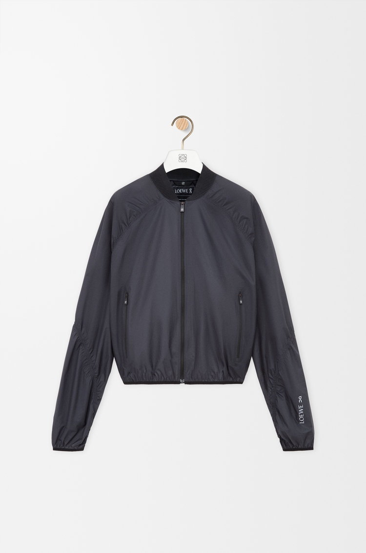 LOEWE Zip-up jacket in technical shell Black